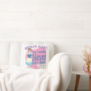 Spoiler heeft nog nooit een wasserijlezer Retro Ga Kussen