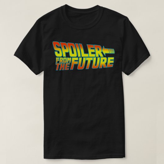 Spoiler van de toekomst t-shirt (Design voorkant)
