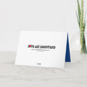 Spoiler waarschuwt het werkt schimnige woekerdag kaart (Achterkant)