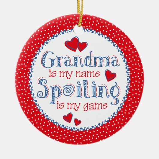 Spoiling Grandma Ornament (Voorkant)