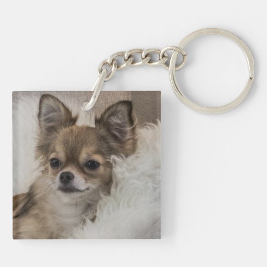 Spoilt Chihuahua Relaxing Sleutelhanger (Achterkant)