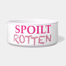 Spoilt Rotten Logo Large Pet Bowl