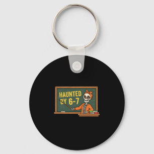 Spok Halloween Skelet Spok Zes Zeven Nummer Sleutelhanger