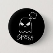Spöka Black Ronde Button 5,7 Cm (Voorkant)