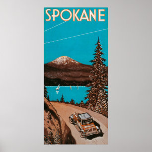 Spokane Adverteren Poster #2Spokane, WA