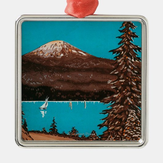 Spokane Adverteren Poster #2Spokane, WA Metalen Ornament (Voorkant)