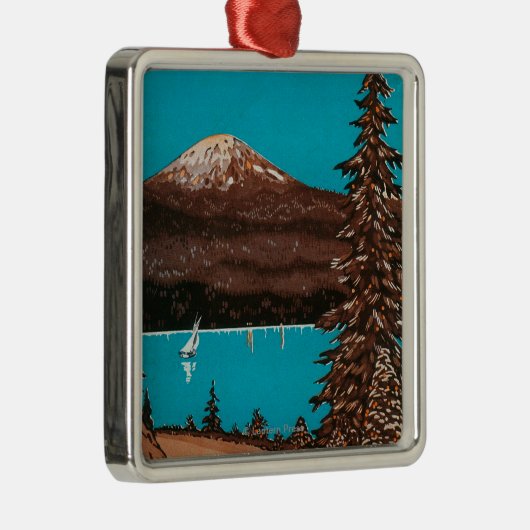 Spokane Adverteren Poster #2Spokane, WA Metalen Ornament (Rechts)