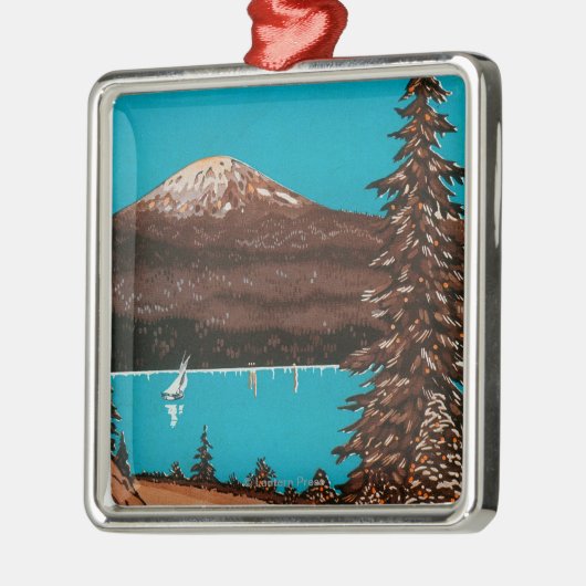 Spokane Adverteren Poster #2Spokane, WA Metalen Ornament (Links)