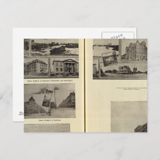 Spokane Briefkaart (Voorkant / Achterkant)