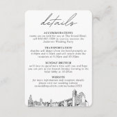 Spokane Bruiloft Details Behuizing Kaart (Voorkant)