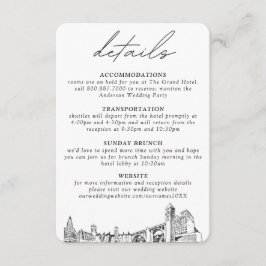 Spokane Bruiloft Details Behuizing Kaart