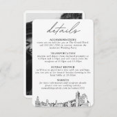 Spokane Bruiloft Details Behuizing Kaart (Voorkant / Achterkant)