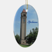 Spokane Clock Tower Riverfront Park Keramisch Ornament (Rechts)
