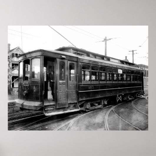 SPOKANE ELEKTRISCHE STREET CAR 1915 POSTER (Voorkant)