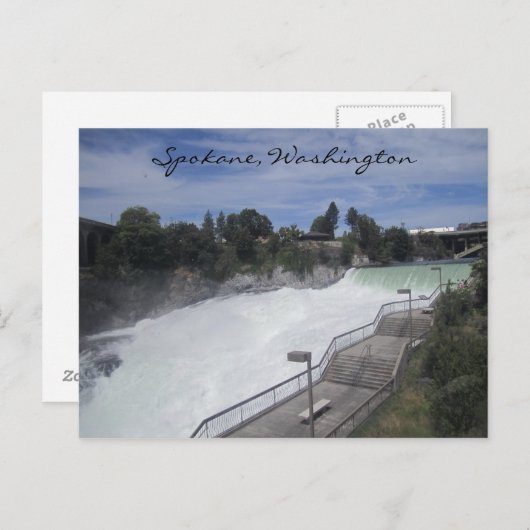 Spokane Herfsten Briefkaart (Voorkant / Achterkant)