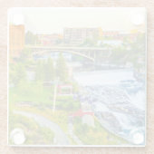 Spokane Herfsten Washington Glass Onderzetter (Achterkant)