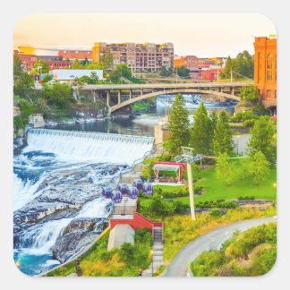 Spokane Herfsten Washington Sticker