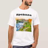 Spokane Herfsten Washington T-Shirt (Voorkant)