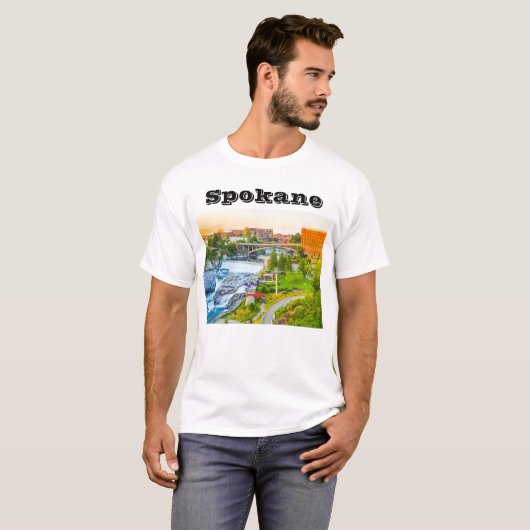 Spokane Herfsten Washington T-Shirt (Voorkant volledig)