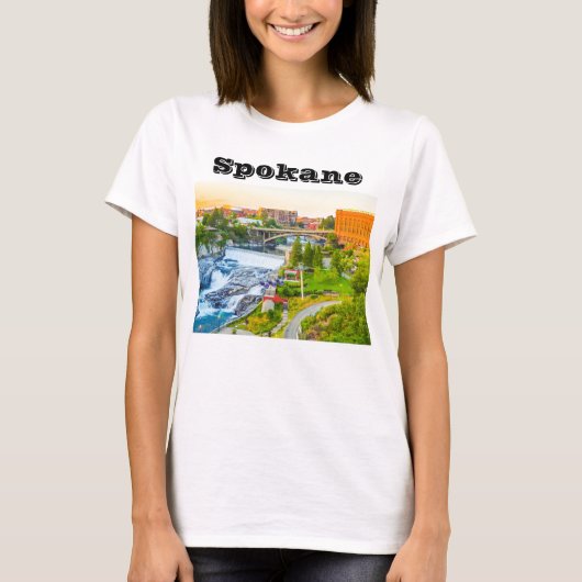 Spokane Herfsten Washington T-Shirt (Voorkant)