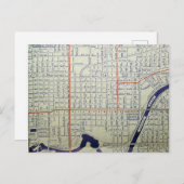 Spokane, kaart WA (Voorkant / Achterkant)