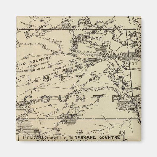 Spokane Land Magneet (Voorkant)