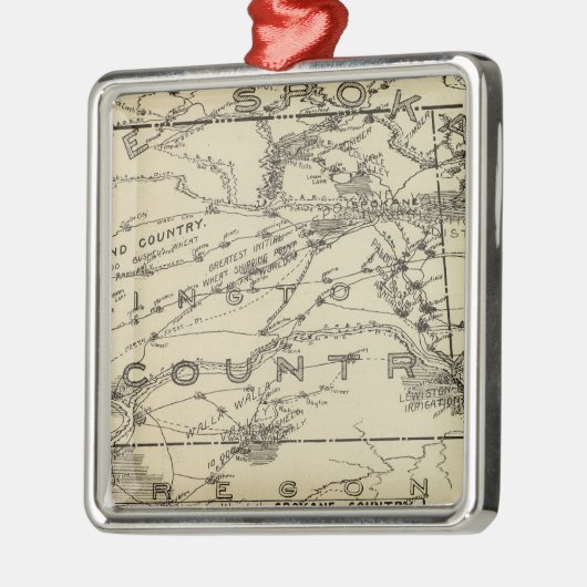 Spokane Land Metalen Ornament (Links)