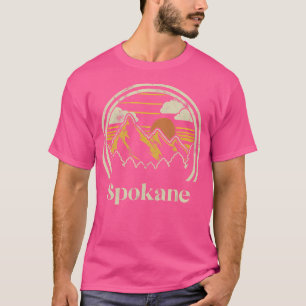 Spokane Mountains Washington Wandelen Buitenshuis T-shirt
