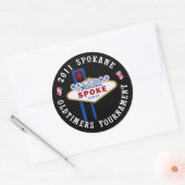 Spokane Oldtimers Puck Ronde Sticker (Envelop)