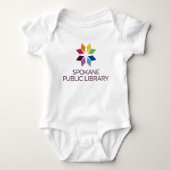 Spokane Openbare Bibliotheek Baby Bodysuit (Voorkant)