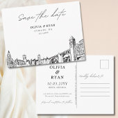 Spokane Save the Date Briefkaart Elegante bruiloft