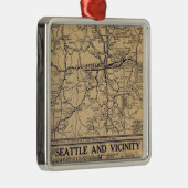 Spokane, Seattle Metalen Ornament (Rechts)