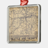 Spokane, Seattle Metalen Ornament (Links)