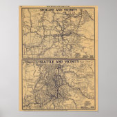 Spokane, Seattle Poster (Voorkant)
