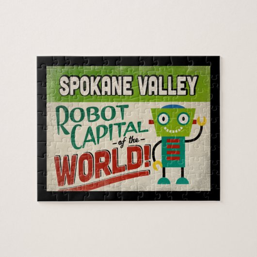 Spokane Valley Washington Robot - Funny  Legpuzzel (Horizontaal)