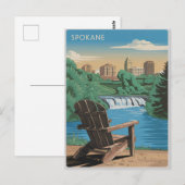 Spokane-Vintage Briefkaart (Voorkant / Achterkant)