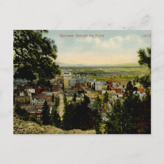 Spokane, Vintage van Washington Briefkaart (Voorkant)