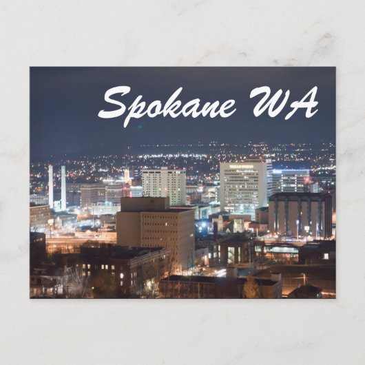 SPOKANE WA BRIEFKAART (Voorkant)