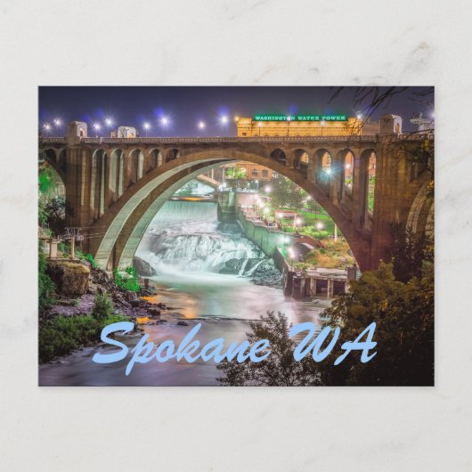 SPOKANE WA BRIEFKAART (Voorkant)