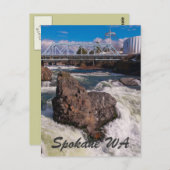 SPOKANE WA BRIEFKAART (Voorkant / Achterkant)