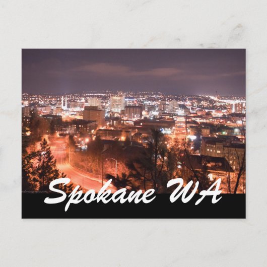 SPOKANE WA BRIEFKAART (Voorkant)