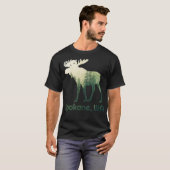 Spokane WA Moose Bos Tree Hunter Wildlife T-shirt (Voorkant volledig)