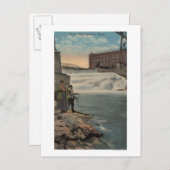 Spokane, WA - Paar Gevist op onderste Herfsten Briefkaart (Voorkant / Achterkant)