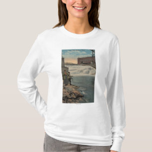 Spokane, WA - Paar Gevist op onderste Herfsten T-shirt