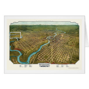 Spokane, WA Panoramic Map - 1905