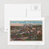 Spokane, WA - Skyline Uitzicht of Downtown Briefkaart (Voorkant / Achterkant)