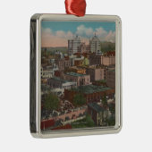 Spokane, WA - Skyline Uitzicht of Downtown Metalen Ornament (Rechts)