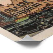 Spokane, WA - Uitzicht Davenport Hotel #1 Poster (Hoek)