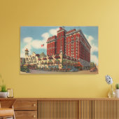 Spokane, WA - Uitzicht Davenport Hotel #2 Canvas Afdruk (Insitu (Woonkamer))