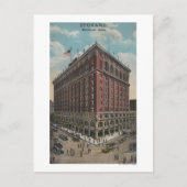 Spokane, WA - Uitzicht Davenport Hotel Briefkaart (Voorkant)